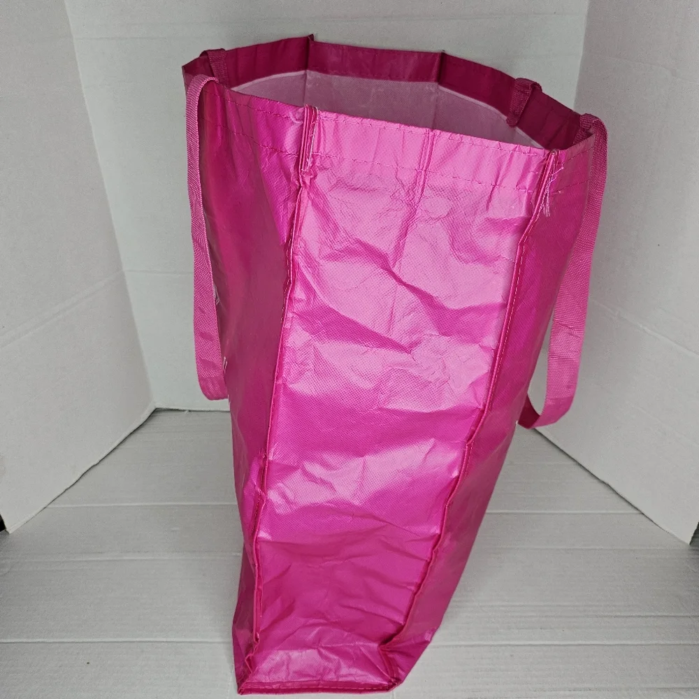 Vera Bradley PTP Bags Large Hot Pink Barbie Shopping Reusable Eco Friendly Tote